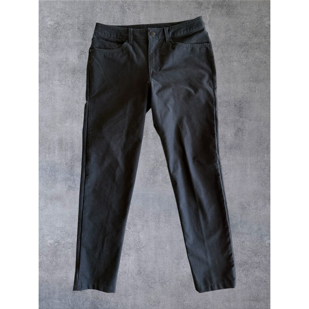 Lululemon ABC Pant Slim Fit Sz 31 Utilitech Black 5-Pocket Commuter LM5ABOS Mens